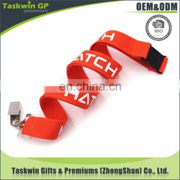 wholesale cheap custom printed polyester red neck lanyard available in canada