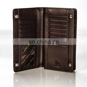 Popular Supplier Excellect Leather Zipper Business Man Long Wallet photo-2