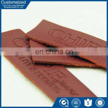 Customized fashion iron on leather patch