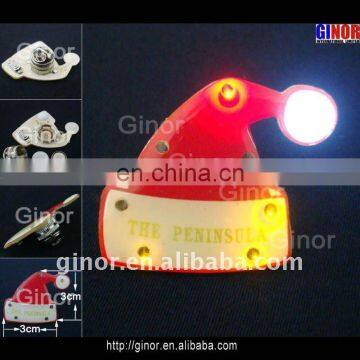 led flashing pin with full color printing