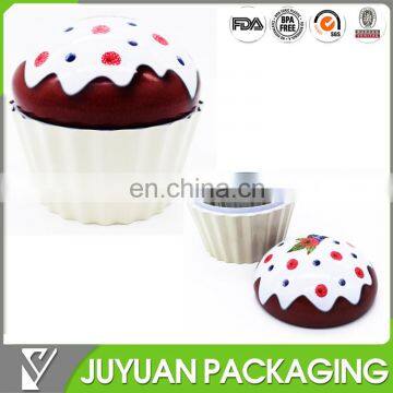 2015 hot sale cake metal packaging tin box with lid