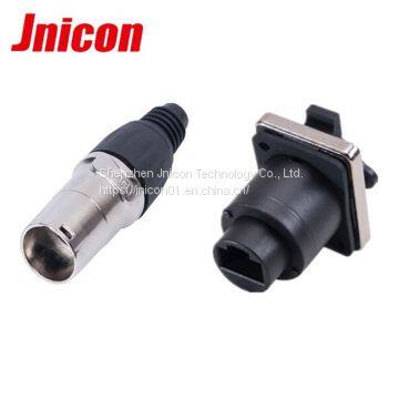 RJ45 pin header 8pin 90 degree waterproof connector made in china