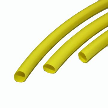 Yellow color decorated 2:1 shrink ratio heat shrink protect tube for fishing rod