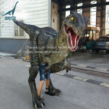 LORISO1202 New material adult realistic raptor dinosaur costume