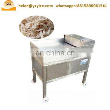 Industrial Shiba Scallop Raw Meat Shredder Slicer Cutting Machine to Shred Chicken Beef Rabbit Meat