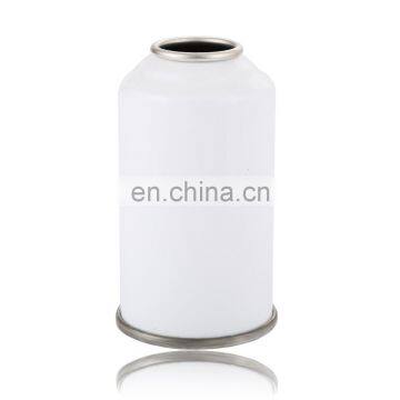 OEM logo printing white coated empty necked-in aerosol tin can for sale