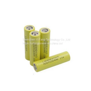 Li ion LG 18650 HE4 2500mAh 20A rechargeable battery