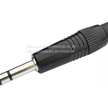 6.35 mm Stereo Male Jack Solder Type Connector Phone Plug Gold Tip