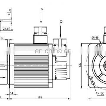China Motor 220v 110mm 1.5Kw 15Nm 4000rpm Servo Motor With 3m Cable and Driver Cnc Servo Motor Kit photo-4