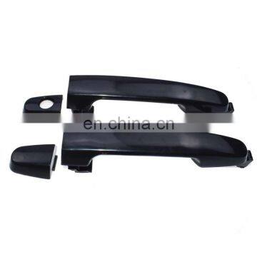 2pcs Smooth Black Outside Front Rear Left Right Door Handle For Toyota Corolla