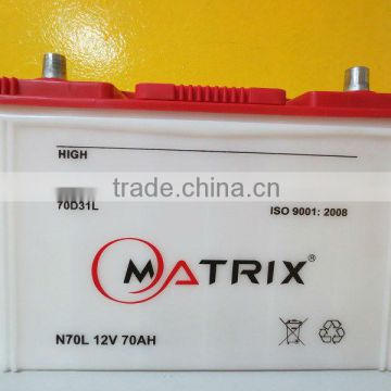 Matrix Brand 12V 65Ah Sealed Dry Car Battery