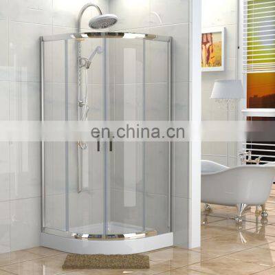 All Type Customizable 4-10MM Bathroom Shower Cabin Sliding Door Tempered Glass