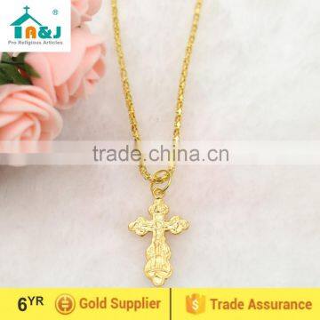 Orthodox crucifix necklace