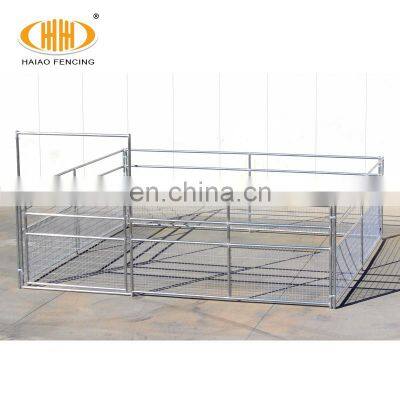 Wholesale low cost high quality steel pipe galvanized used horse corral fence panels