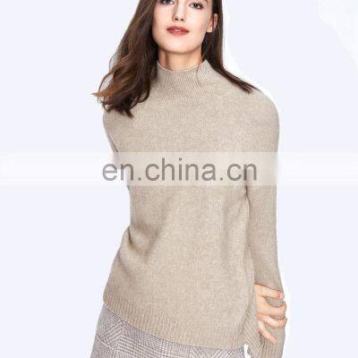 Women Thick Custom Fashion Elegant Cashmere Knit Pullover Sweater With Sleeve Beads photo-2