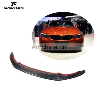 JC Sportline F8x Carbon Front Lip for BMW F82 F83 M4 Coupe F80 M3 Sedan 2015- 2019