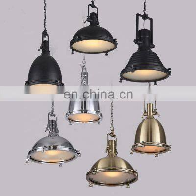 Vintage Rustic Iron Pendant Light E27 Metal Industrial Hanging Light