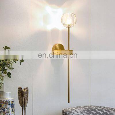 Nordic Minimalist Post-modern Light Luxury Crystal Wall Lamps for Decoration photo-3