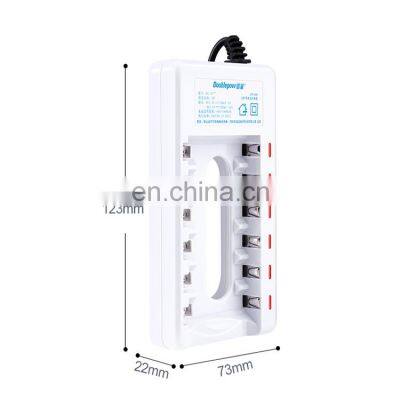 Hot Selling White 6 slots full voltage 1.4v Ni Mh Li-ion Ni Cd aa aaa Charger for battery charging