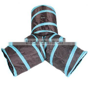 Exercising Collapsible 3 Way Pet Play Tunnel for Rabbits Cats Dogs