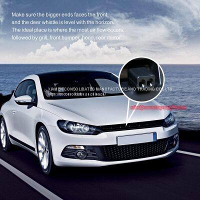 Humane Plastic Animal Protection Device Deer Flute Whistle for Car Trunk Motorcycle Vehicle photo-2