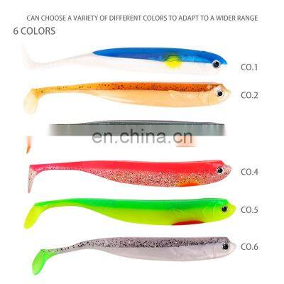 Luminous Body Soft Bait 6 Colors 15cm 15.9g T-tailed Softworm Fishing Lure for Trolling Bait Fishing Spinning Casting Fishing photo-4