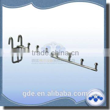 Metal chrome display hook for mesh panel