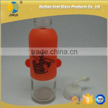300ml Special Round Shape sport glass water bottle