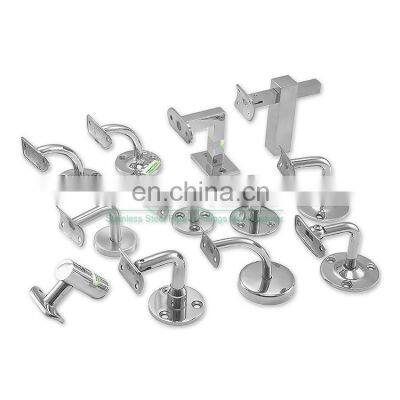 Wholesale Balcony Deck Railing Parts Wall Mounted Stainless Steel Stair Handrail Bracket Accessories