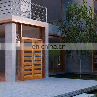 MODERN DESIGN mahogany wood teak wood entry door front door wood screen door with glass design