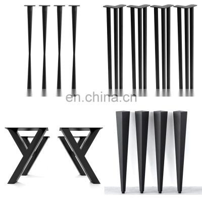 Furniture Legs Modern Wholesale Desk Bar Office Cast Iron Steel Bench Coffee Dining Metal Table Furniture Legs For Furniture