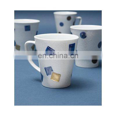 Wholesale Dinnerware Sets Japanese Modern Color Square Dots Three-Dimensional Tea Coffee Ceramic Mugs