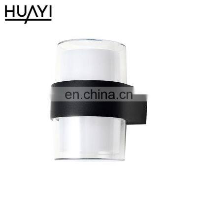 HUAYI New Designed Contemporary Style Bedroom Home Aluminum Acrylic Nordic LED Wall Lamp