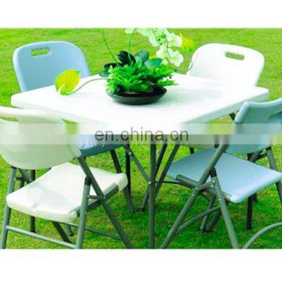 Plywood metal leg plastic folding dining round table for sale