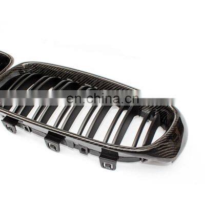 Carbon Fiber GT F34 Bumper Grill for BMW 3 Series Kindly Front Grill Double Line M3 Style Auto Parts 2012-2019 photo-3