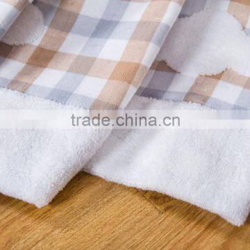 China 100% Cotton White Cloud Printed Moving Soft Summer Home Use Plaid Made in China Towel Blanket photo-4