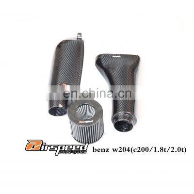 Cold Air Intake Kit Manufacturer Hot Sale Dry Carbon Fiber Auto Parts For BENZ W204(C200 1.8T)