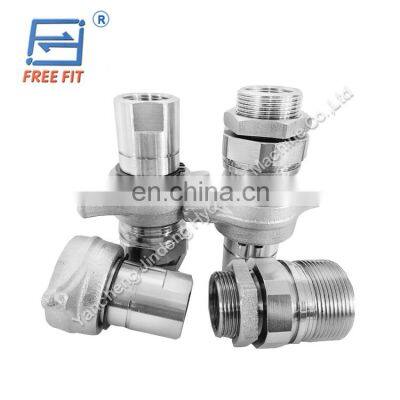 2021 Factory direct supply 1 inch screw threaded VCR hydraulic part quick release couplings