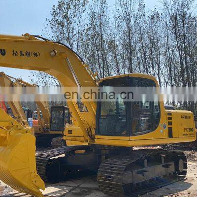 Used komatsu pc200 pc200-6 crawler excavator