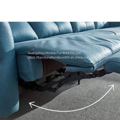 2022 New Technology Fabric Sofa Electric Multifunctional Italian Corner Living Room Space Capsule Combination Sofa photo-5