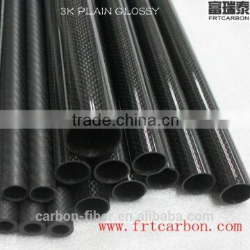 3K Carbon fiber tube pain/twill with glossy or matte finish