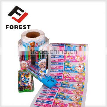 Cheap stationery sticker label, maker sticker printing label,customized logo sticker