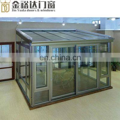 prefab house winter glass garden sunrooms solarium flat roof inclined sun room greenhouse