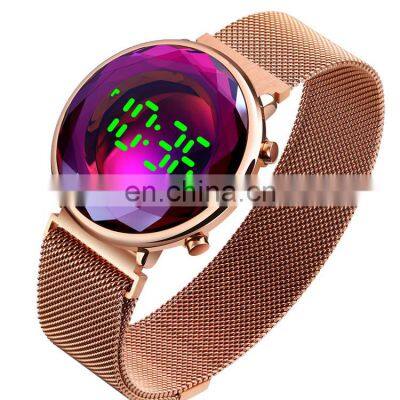 New Arrival Skmei 1640 Rose Gold Women Digital Led Watch Backlight Waterproof 3ATM