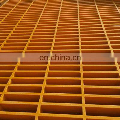 Anti-slip fiberglass grille anti-corrosion walkway E-glass plastic composite molded car wash grate flooring FRP grating