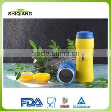 Pear-Shaped Coffee Mug With Tea Filter 300ml High Qulity double wall structure with double lids
