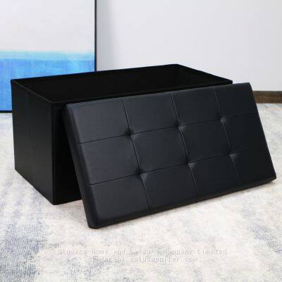 PVC Ottoman With Black