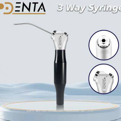 Dental Air Water 3 Way Syringe Handpiece With 2 Nozzles Tips Tubes For Air Triple Syringe Dental Cleaning Tools Accessories photo-5