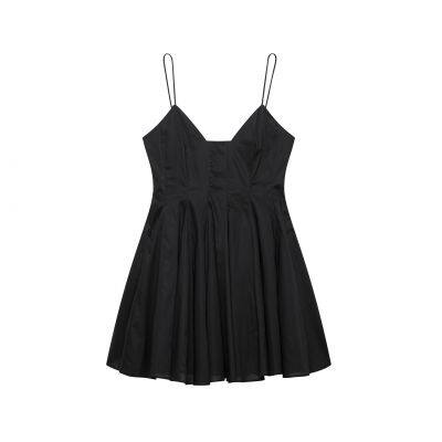 2025 New European and American Fashion Simple Poplin Short Dress photo-5