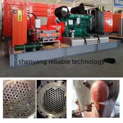 Large Automatic Industrial Hydro Blaster High Pressure Water Jet Cleaning Equipment Pipe Dredging New Electric Pump Engine Motor